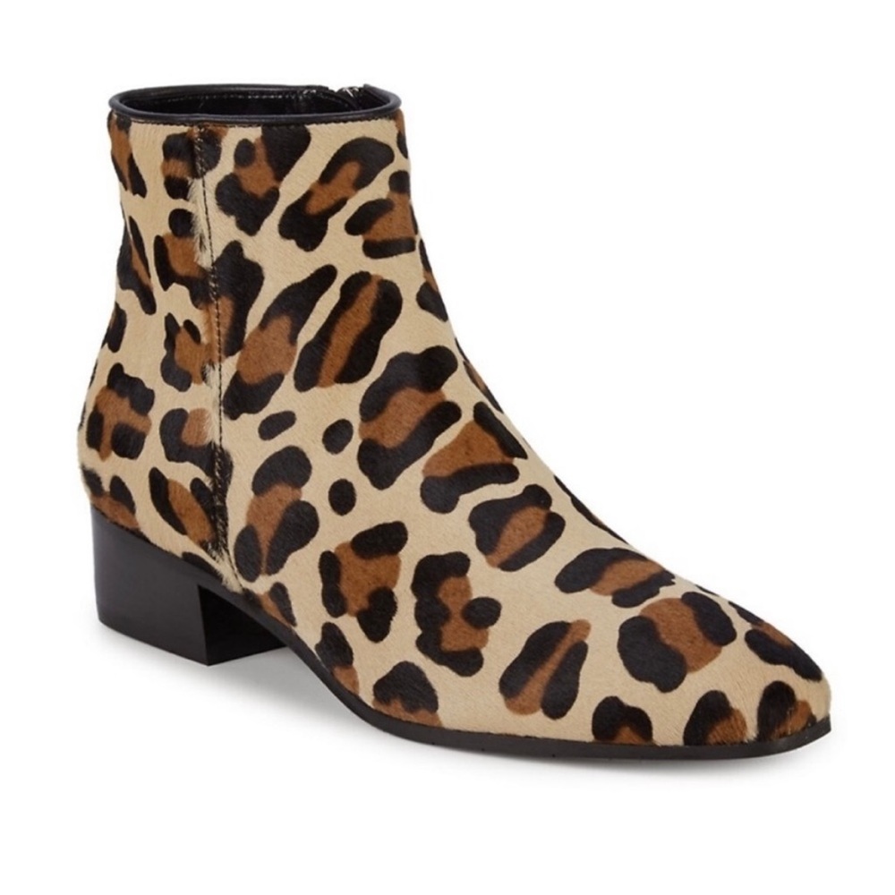 Aquatalia Fuoco Weatherproof Leopard Calf Hair Bootie